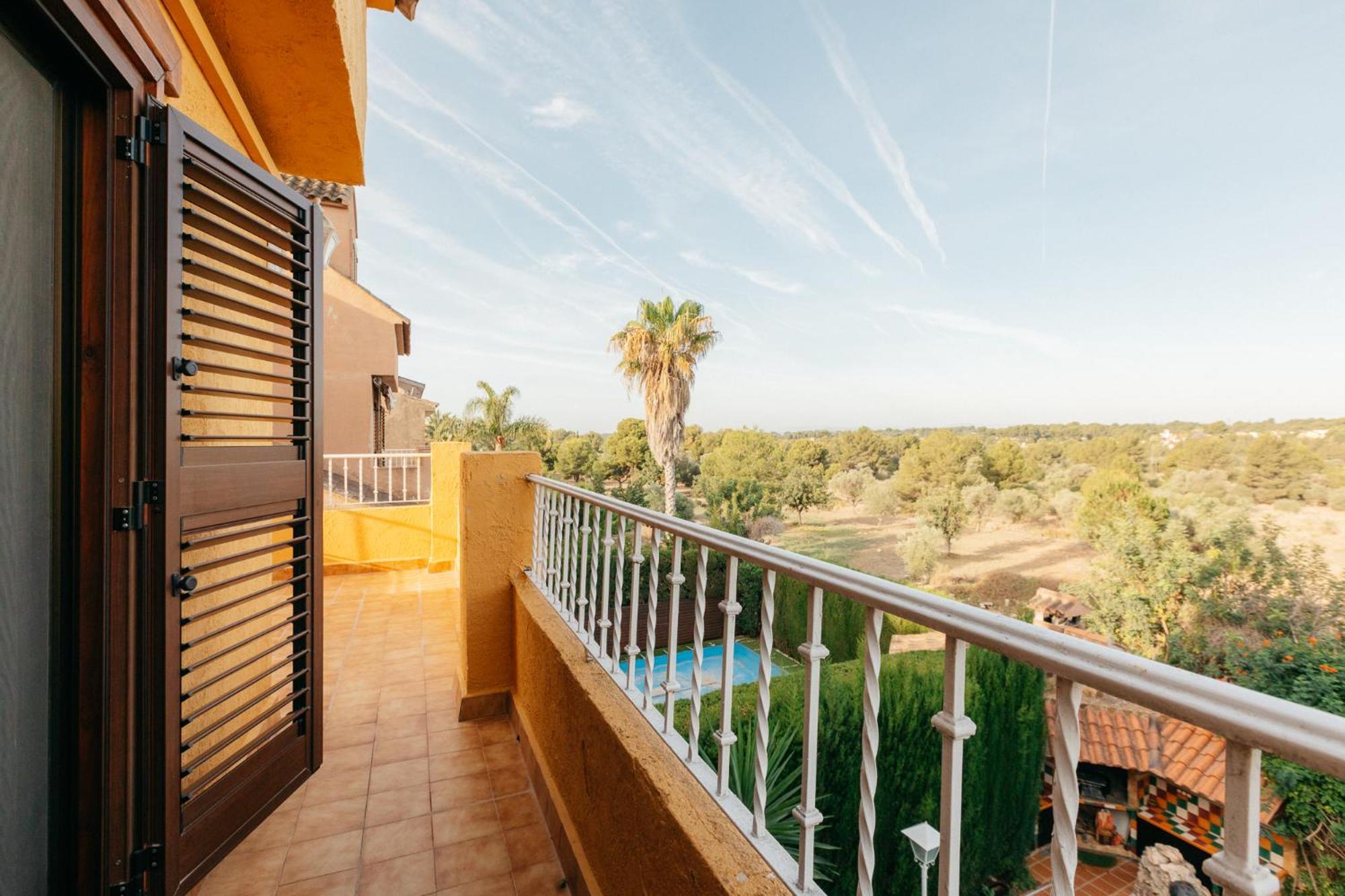 Chalet, Villa Rodeada De Naturaleza Piscina A Doce Klm De Valencia Y 7 Del Aeropuerto Exterior foto